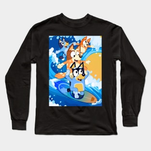 Ahola Heeler Family Surf Up Long Sleeve T-Shirt